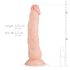 Real Fantasy Dylan - dildo realist - 23cm - culoare naturală