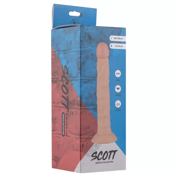 Real Fantasy Scott - dildo realist - 25cm - culoare natur