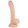 Real Fantasy Vince - dildo realist cu testicule și prepuț - 19,5cm natur