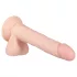 Real Fantasy Lewis - vibrator realist reîncărcabil - 22cm - culoare naturală