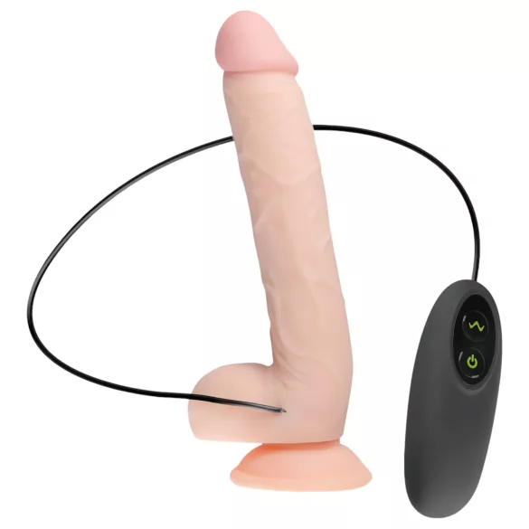 Real Fantasy Elvin - vibrator realist cu acumulator - 28cm - culoare naturală