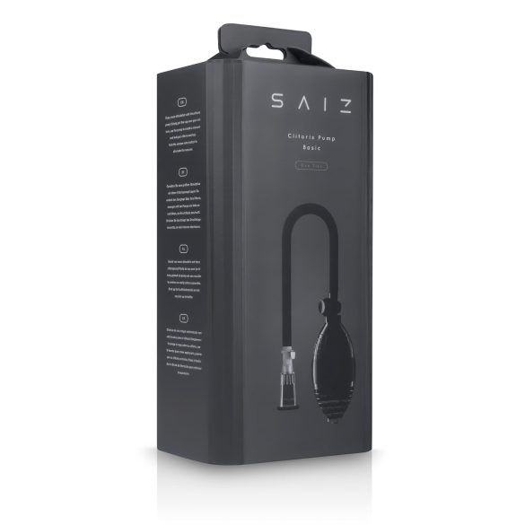 Saiz Basic - Pompa pentru Clitoris (transparent-negru)