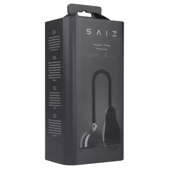 Saiz Premium - pompă automată pentru vagin - transparent/negru