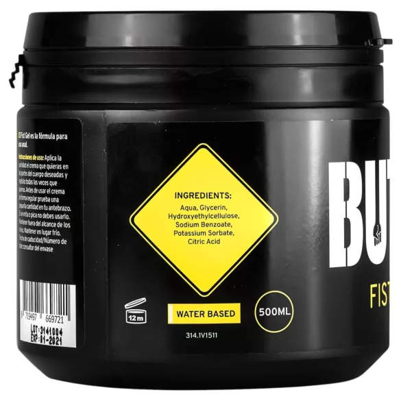 BUTTR - gel lubrifiant pe bază de apă pentru fisting - 500ml