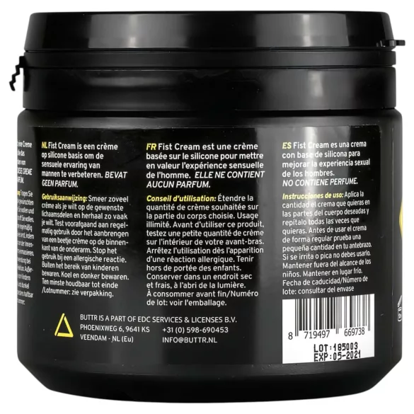 BUTTR - cremă lubrifiantă pentru fisting - 500ml