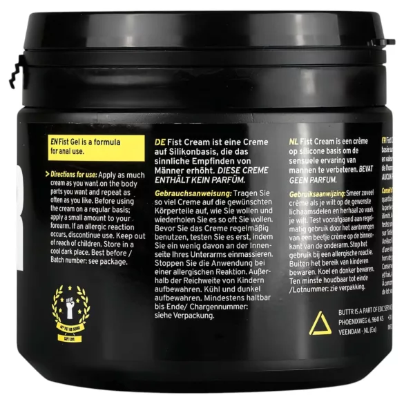 BUTTR - cremă lubrifiantă pentru fisting - 500ml