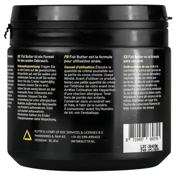 BUTTR Fisting Butter - unt lubrifiant pentru fisting anal (500 ml)