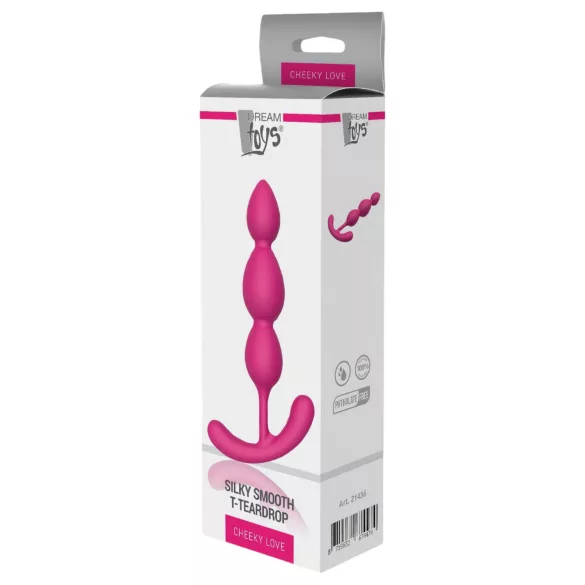 Cheeky Love - dop anal cu biluțe - silicon roz