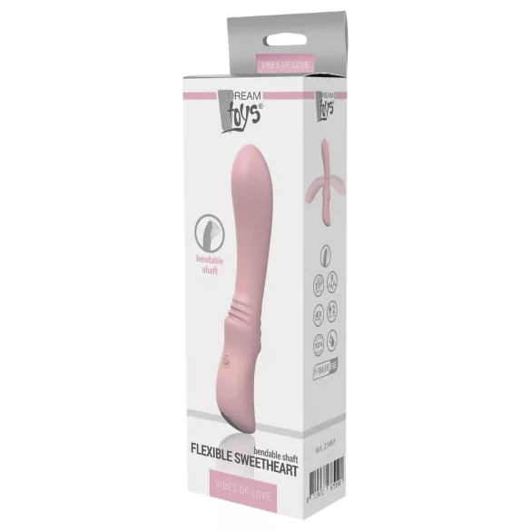 Vibes of Love Sweetheart - vibrator flexibil pentru punctul G - roz