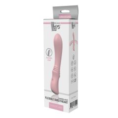   Vibes of Love Sweetheart - vibrator flexibil cu acumulator pentru punctul G (roz)