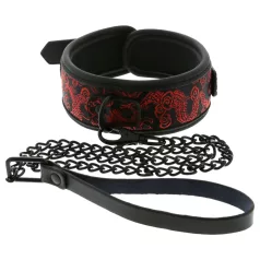 Dreamtoys Blaze - set zgardă și lesă (roșu)