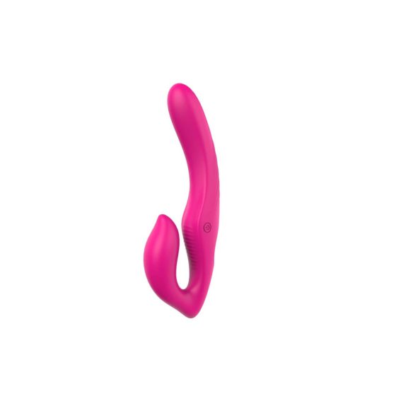 Vibes of Love Dipper - vibrator cu clitoridian cu radio, alimentat cu baterie (roz)