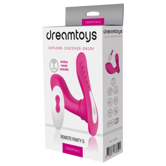 Dreamtoys Essentials - vibrator tip chiloți purtabil cu stimulare punct G (magenta)