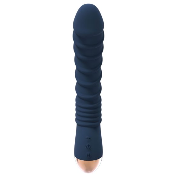 Goddess Aeolus - vibrator pentru punctul G cu încălzire - silicon albastru