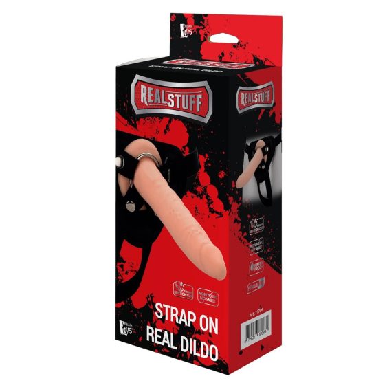 RealStuff Strap-On - dildo subțire, fixabil (natural)