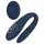 Goddess Ares - vibrator pentru cuplu flexibil - albastru