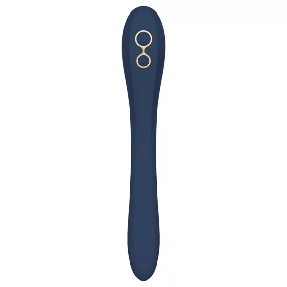 Goddess Ares - vibrator pentru cuplu flexibil - albastru
