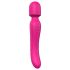 Bagheta Dragostei - vibrator roz încălzit, reîncărcabil, masaj senzual