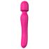 Bagheta Dragostei - vibrator roz încălzit, reîncărcabil, masaj senzual
