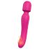 Bagheta Dragostei - vibrator roz încălzit, reîncărcabil, masaj senzual