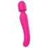 Bagheta Dragostei - vibrator roz încălzit, reîncărcabil, masaj senzual