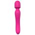 Bagheta Dragostei - vibrator roz încălzit, reîncărcabil, masaj senzual