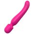 Bagheta Dragostei - vibrator roz încălzit, reîncărcabil, masaj senzual