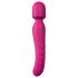 Bagheta Dragostei - vibrator roz încălzit, reîncărcabil, masaj senzual