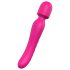 Bagheta Dragostei - vibrator roz încălzit, reîncărcabil, masaj senzual