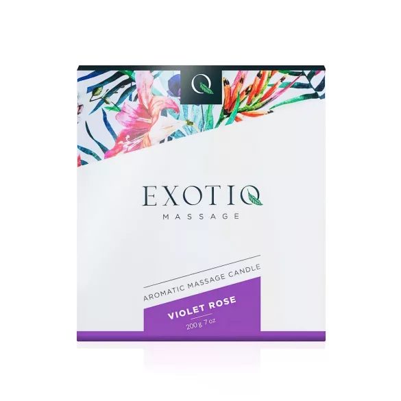 Exotiq - lumânare de masaj parfumată - trandafir - 200g