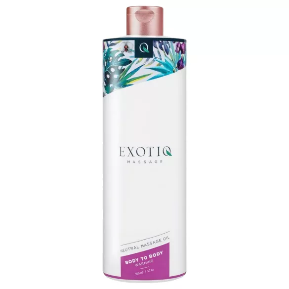 Exotiq - ulei de masaj cu efect de încălzire - body to body - 500ml