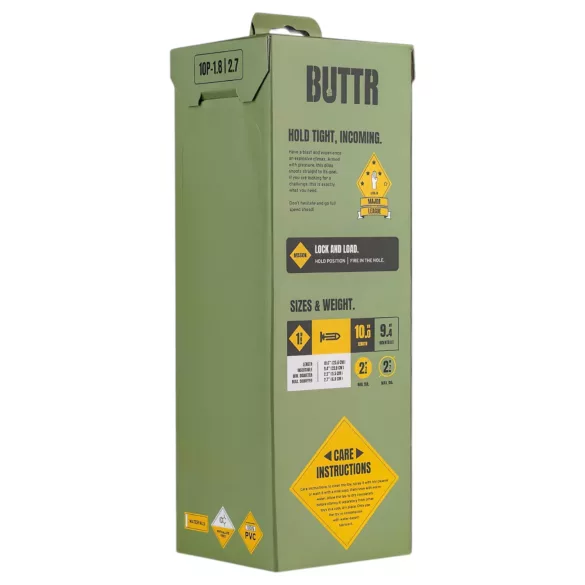 BUTTR 10 Punder - dildo mare cu ventuză - negru