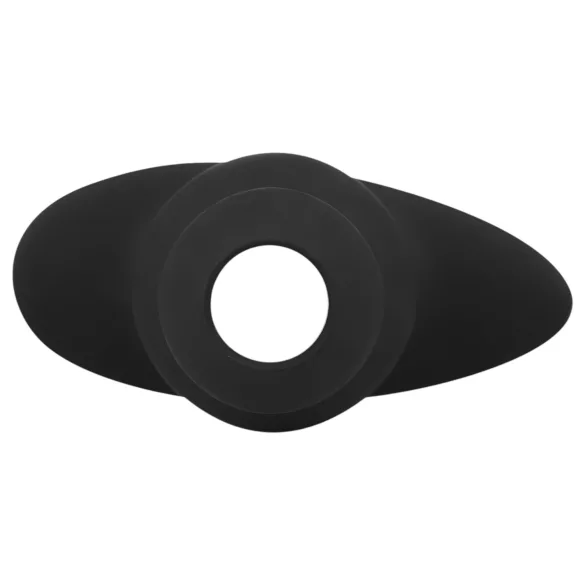 BUTTR - Dildo anal cu tunel gol - negru