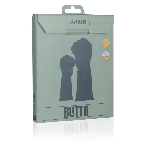 BUTTR - mănuși latex pentru fisting - negru