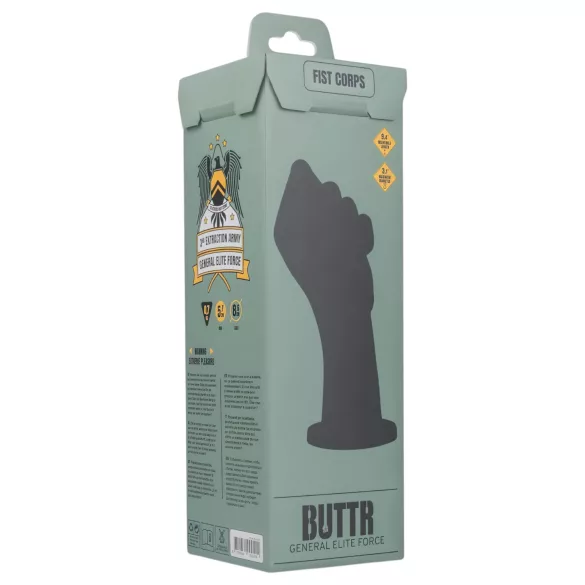 BUTTR - dildo fisting - formă fist - silicon negru