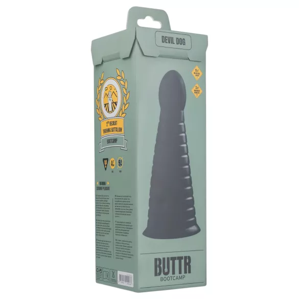 BUTTR Devil Dog - dildo cu ventuză - negru