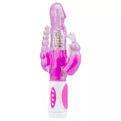 Easytoys Raving Rabbit - vibrator cu 3 brațe (roz)