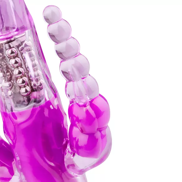 Easytoys Raving Rabbit - vibrator cu 3 brațe (roz)
