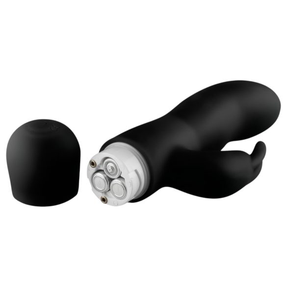 Easytoys Mad Rabbit - vibrator pentru punctul G cu stimulare clitoris - negru
