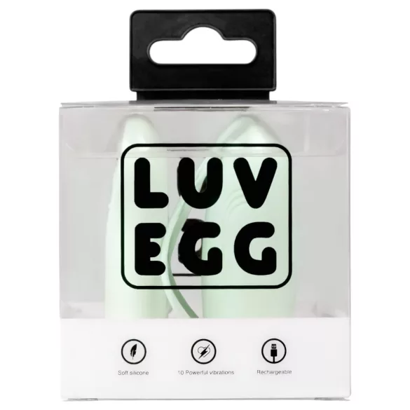 LUV EGG - ou vibrator cu acumulator, wireless, purtabil (verde)