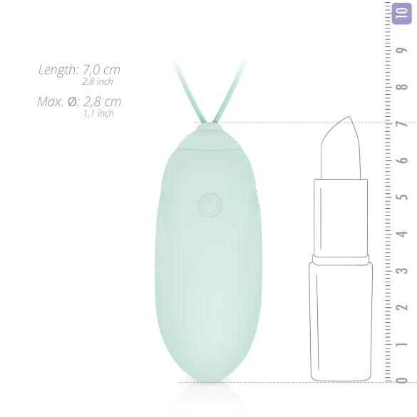 LUV EGG - ou vibrator cu acumulator, wireless, purtabil (verde)