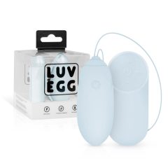 LUV EGG - ou vibrator cu acumulator, radio (albastru)