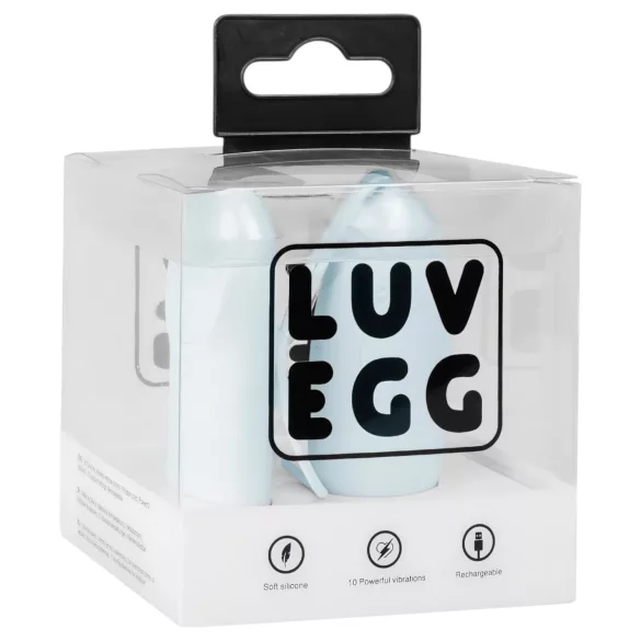 LUV EGG - ou vibrator cu acumulator, radio, purtabil (albastru)