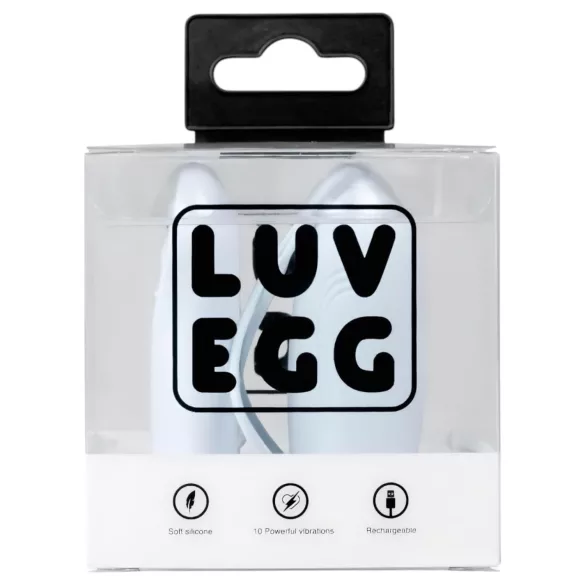 LUV EGG - ou vibrator cu acumulator, radio, purtabil (albastru)