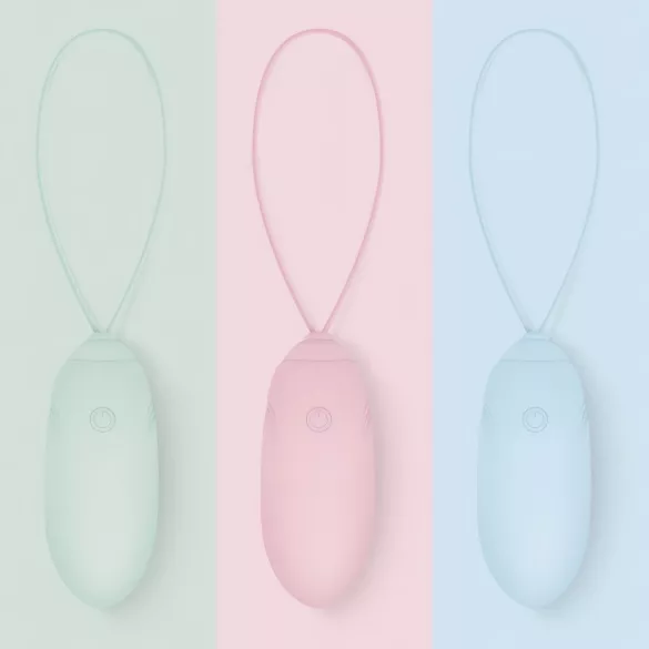 LUV EGG - ou vibrator cu acumulator, radio, purtabil (albastru)