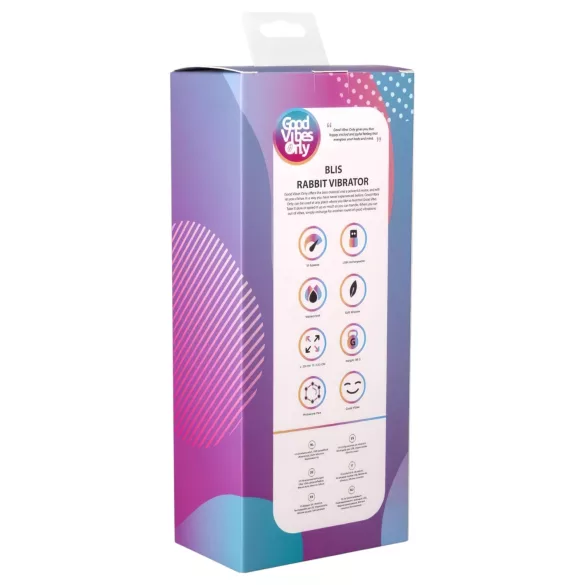 Good Vibes Only Blis Rabbit - vibrator cu braț pentru clitoris - turcoaz
