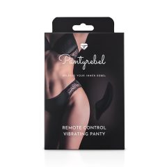   Pantyrebel - chiloți cu vibrații radio cu baterii - negru (S-L)