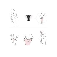   Pantyrebel - tanga cu vibrații radio cu baterii - negru (S-L)