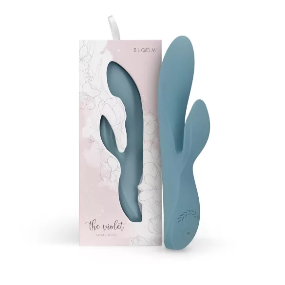 Bloom Violet Rabbit - vibrator tip rabbit pentru stimulare punctul G și clitoris