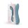 Bloom Rose - vibrator G-spot din silicon, reîncărcabil, turcoaz